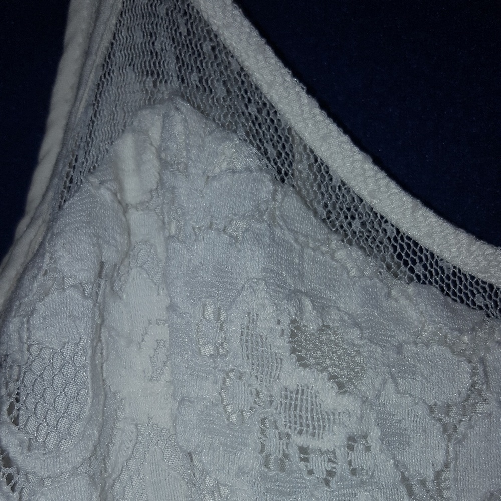 Hollister Lace White Romper